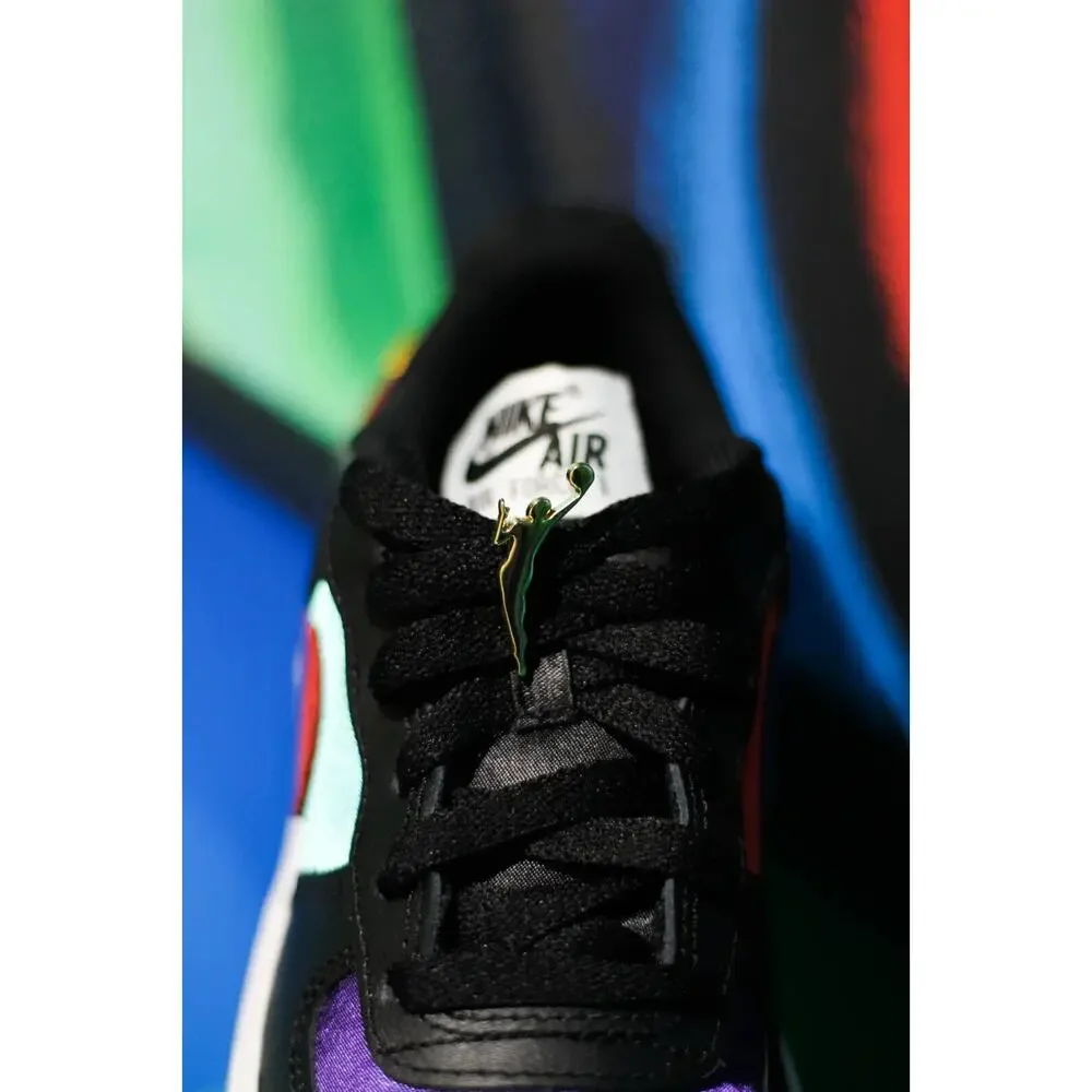 Nike Air Force 1 LV8 EMB NBA WNBA Black Teal DN4178 001 - SIZE 6Y / 7.5 WOMENS - Picture 10 of 13
